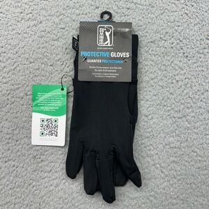 NWT PGA TOUR AVASA029DS Mens Size S/M Caviar Black Protective Compression Gloves
